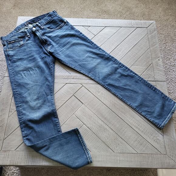Polo Ralph Lauren Jeans Blue Denim Varick Slim Straight Medium Wash - Picture 1 of 10